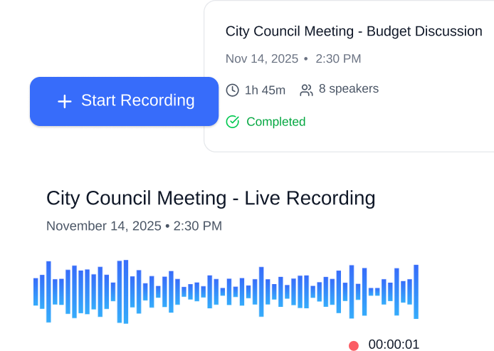 Civic Recorder UI